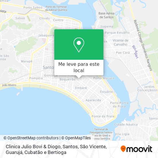 Clinica Julio Bovi & Diogo mapa