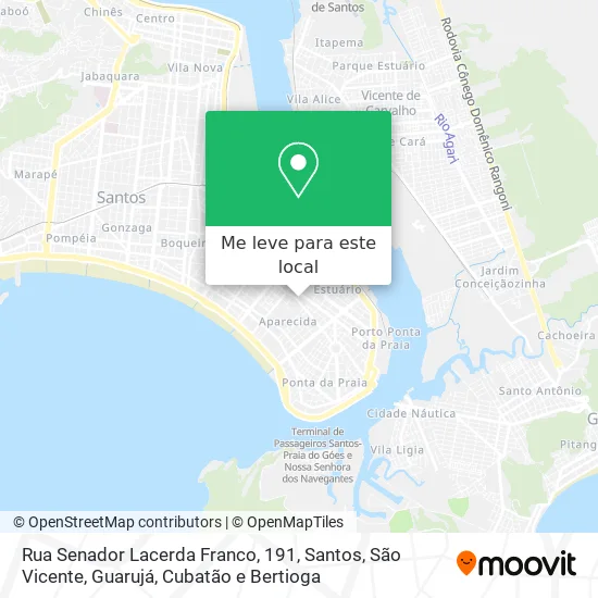Rua Senador Lacerda Franco, 191 mapa