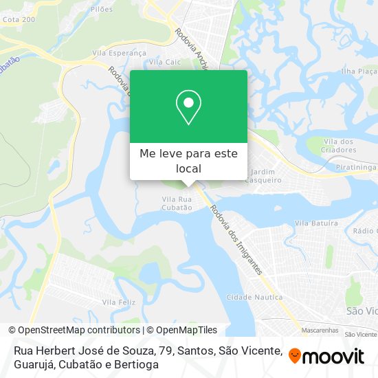 Rua Herbert José de Souza, 79 mapa