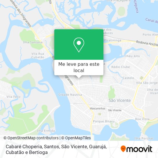 Cabaré Choperia mapa