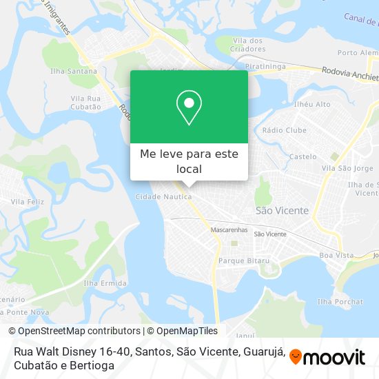 Rua Walt Disney 16-40 mapa