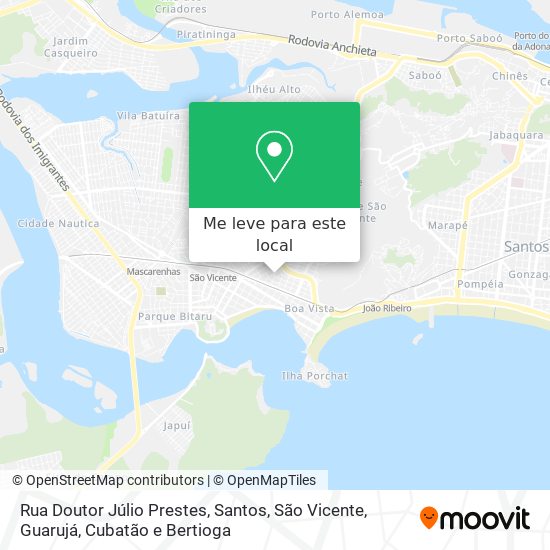 Rua Doutor Júlio Prestes mapa