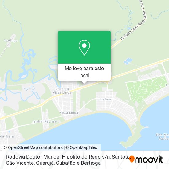 Rodovia Doutor Manoel Hipólito do Rêgo s / n mapa