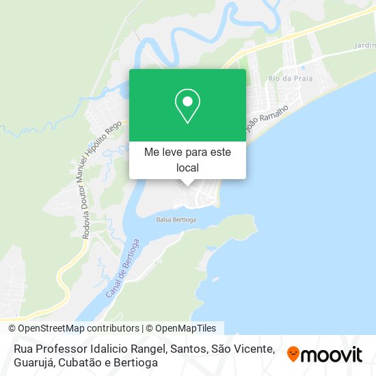 Rua Professor Idalicio Rangel mapa