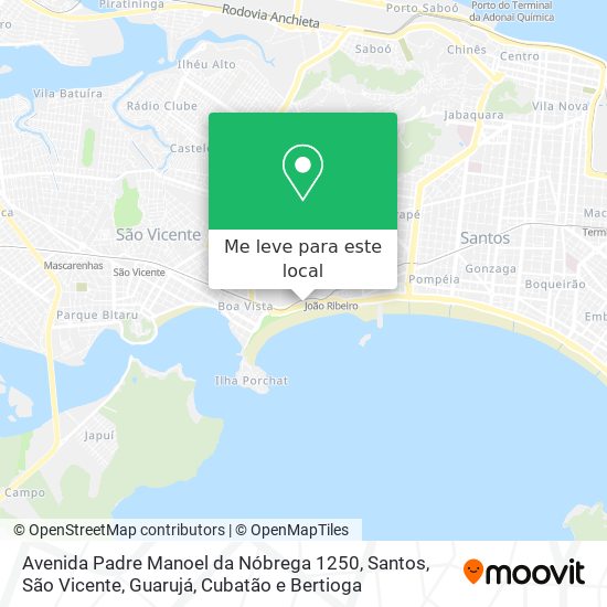 Avenida Padre Manoel da Nóbrega 1250 mapa