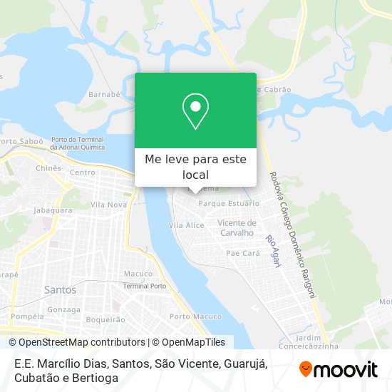 E.E. Marcílio Dias mapa