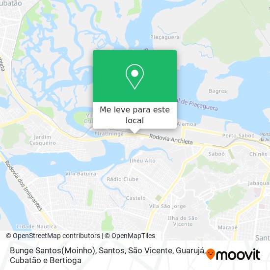 Bunge Santos(Moinho) mapa