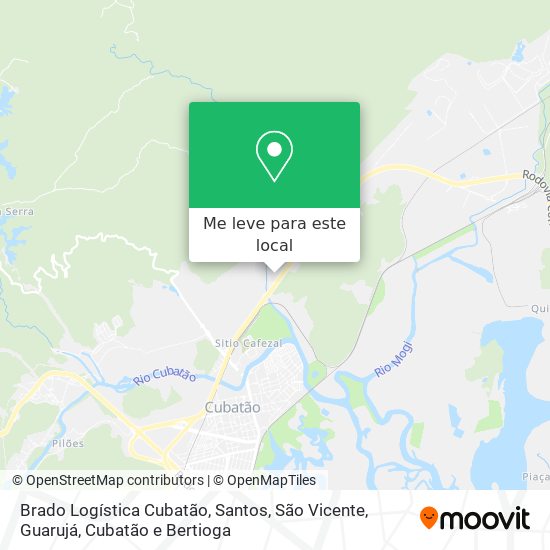Brado Logística Cubatão mapa