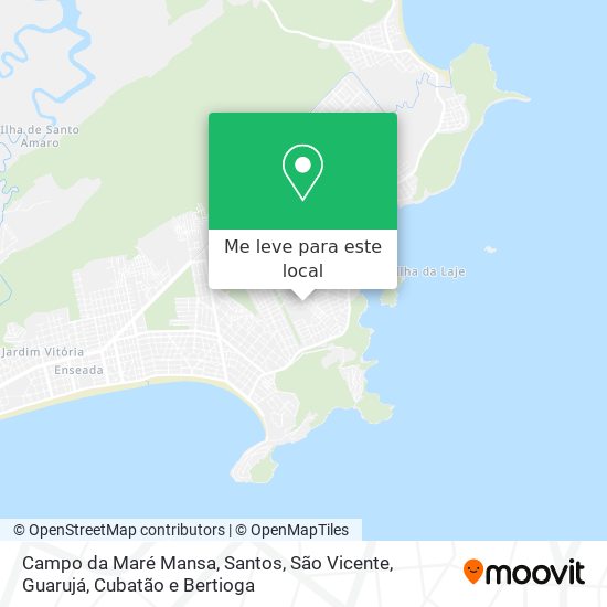 Campo da Maré Mansa mapa
