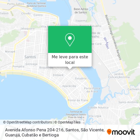 Avenida Afonso Pena 204-216 mapa