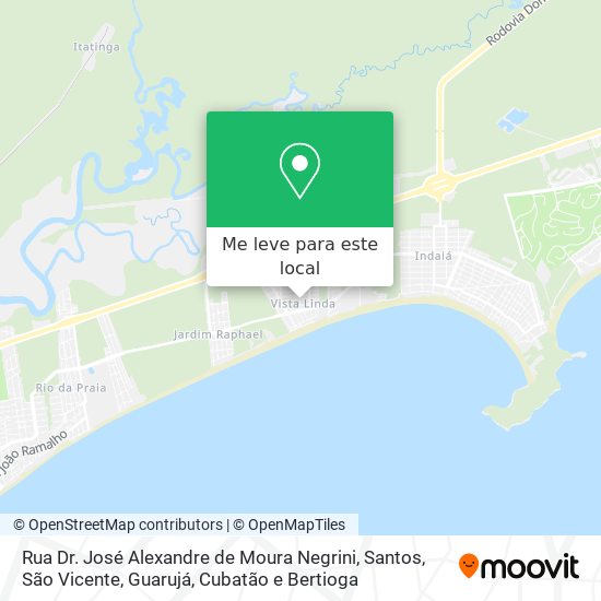 Rua Dr. José Alexandre de Moura Negrini mapa