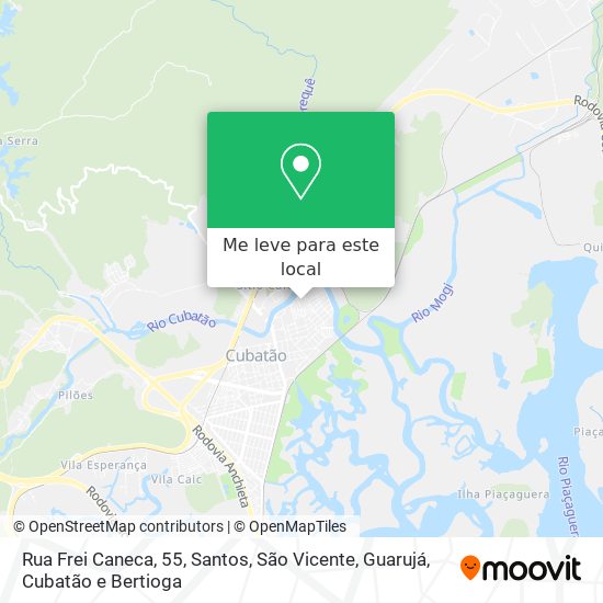 Rua Frei Caneca, 55 mapa