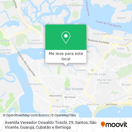 Avenida Vereador Oswaldo Toschi, 29 mapa