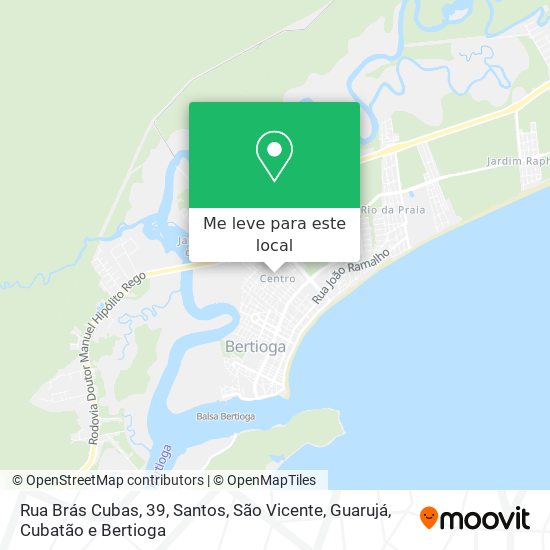 Rua Brás Cubas, 39 mapa