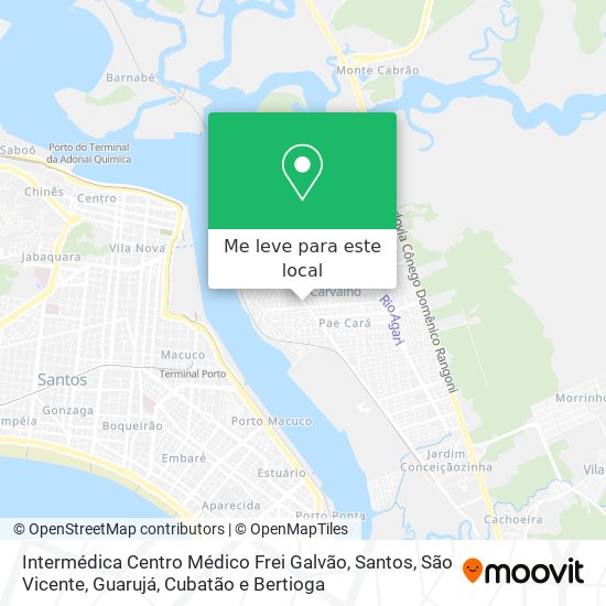 Intermédica Centro Médico Frei Galvão mapa