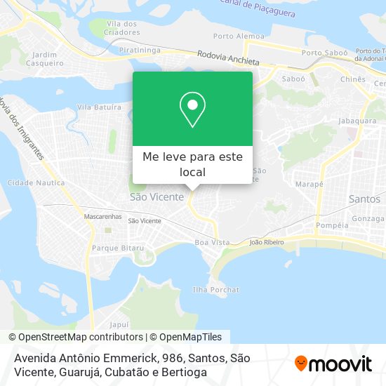Avenida Antônio Emmerick, 986 mapa