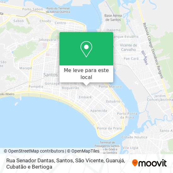 Rua Senador Dantas mapa