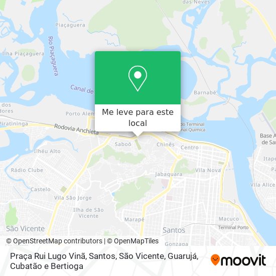 Praça Rui Lugo Vinã mapa
