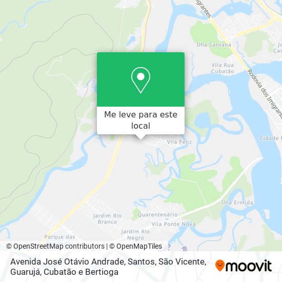 Avenida José Otávio Andrade mapa