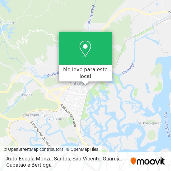 Auto Escola Monza mapa