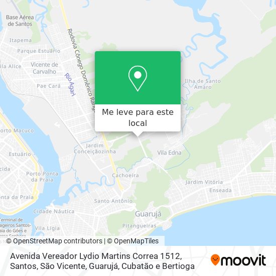 Avenida Vereador Lydio Martins Correa 1512 mapa