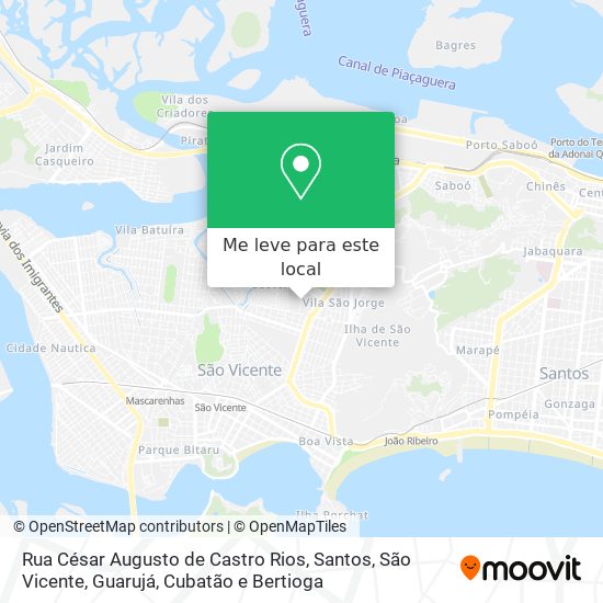 Rua César Augusto de Castro Rios mapa