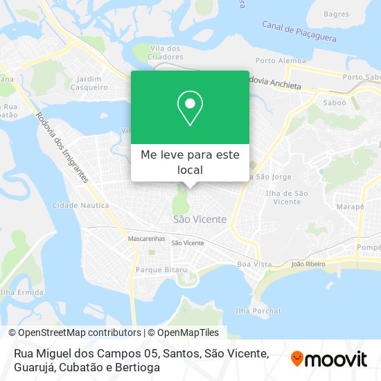 Rua Miguel dos Campos 05 mapa