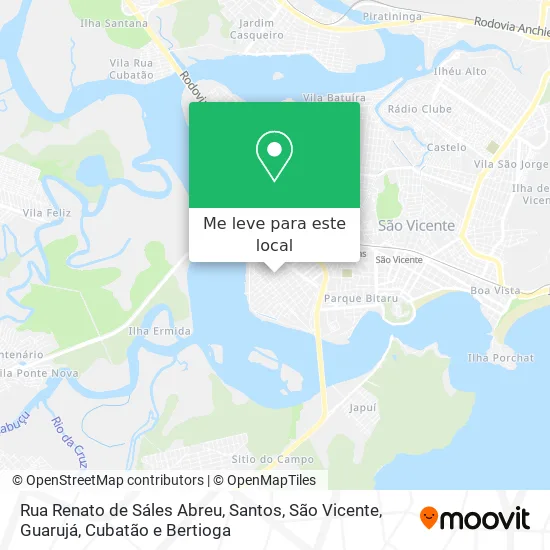 Rua Renato de Sáles Abreu mapa