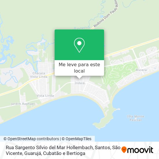 Rua Sargento Sílvio del Mar Hollembach mapa