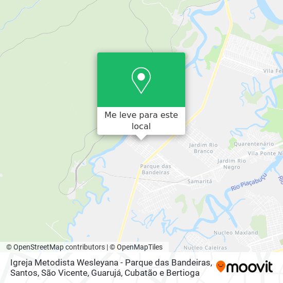 Igreja Metodista Wesleyana - Parque das Bandeiras mapa