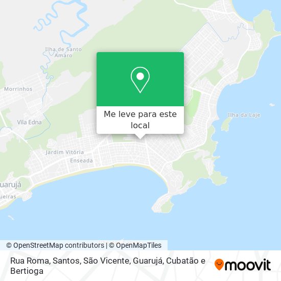 Rua Roma mapa