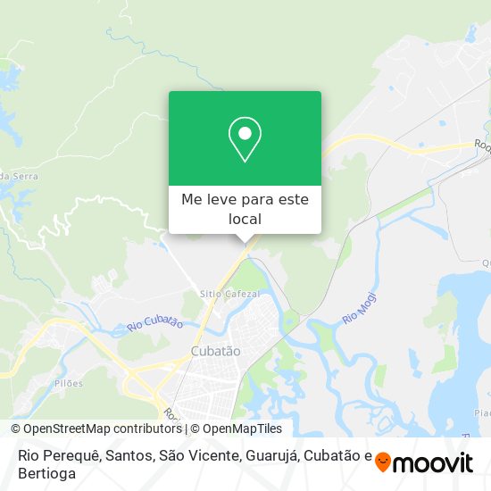 Rio Perequê mapa