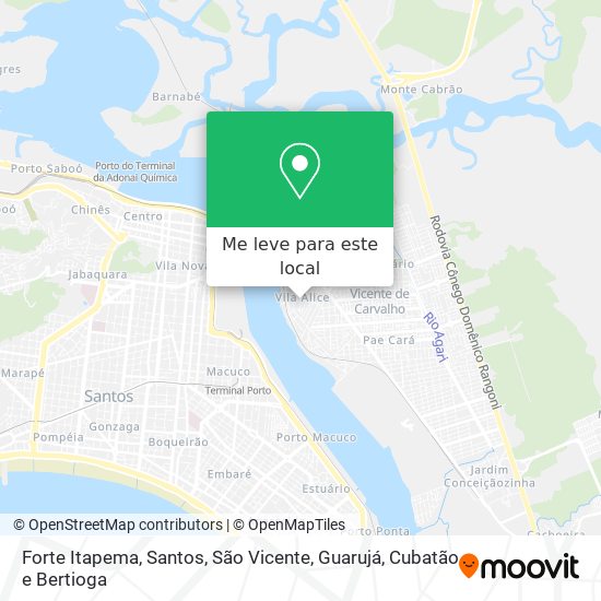 Forte Itapema mapa