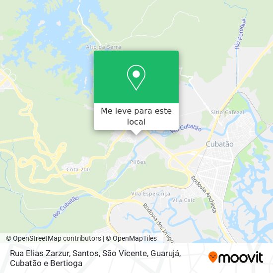 Rua Elias Zarzur mapa