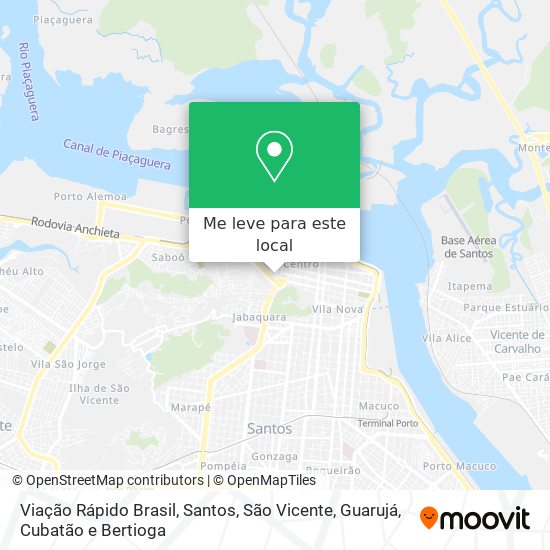 Viação Rápido Brasil mapa