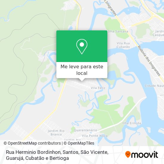 Rua Herminio Bordinhon mapa