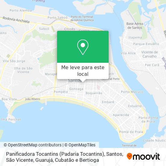 Panificadora Tocantins (Padaria Tocantins) mapa