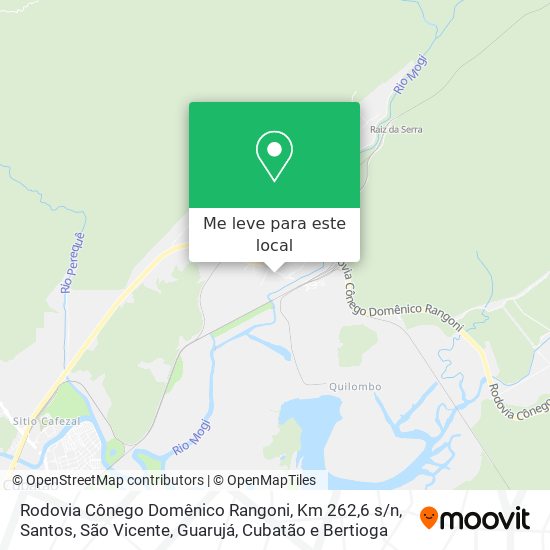 Rodovia Cônego Domênico Rangoni, Km 262,6 s / n mapa