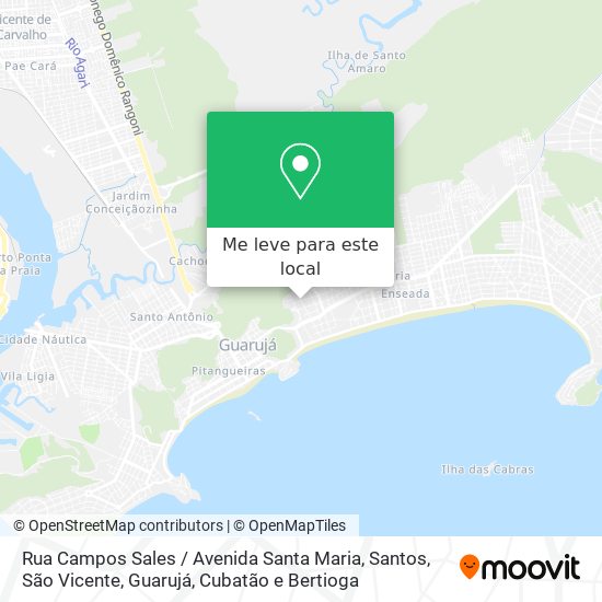 Rua Campos Sales / Avenida Santa Maria mapa