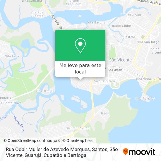 Rua Odair Muller de Azevedo Marques mapa