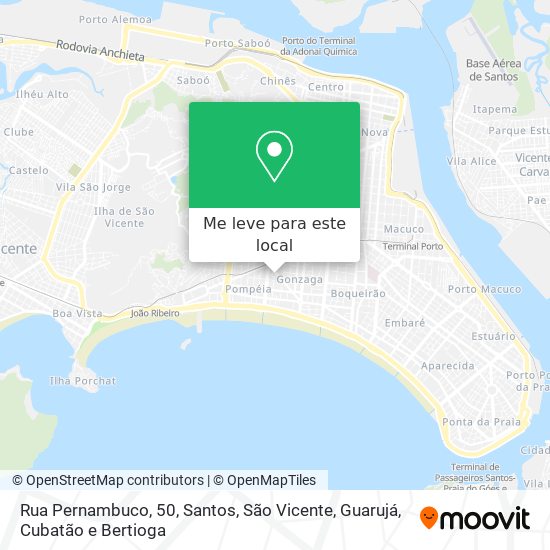 Rua Pernambuco, 50 mapa