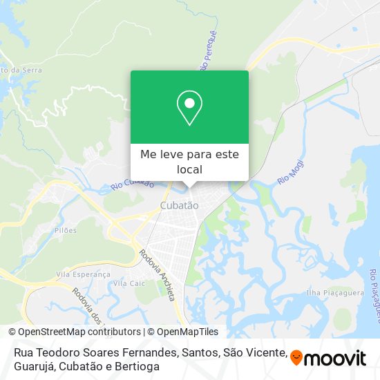 Rua Teodoro Soares Fernandes mapa