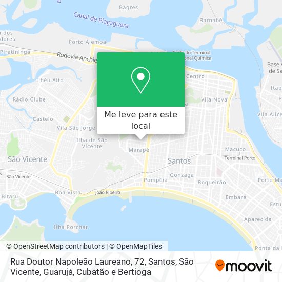 Rua Doutor Napoleão Laureano, 72 mapa