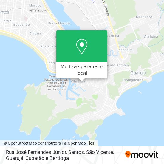 Rua José Fernandes Júnior mapa