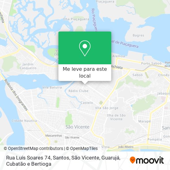 Rua Luís Soares 74 mapa