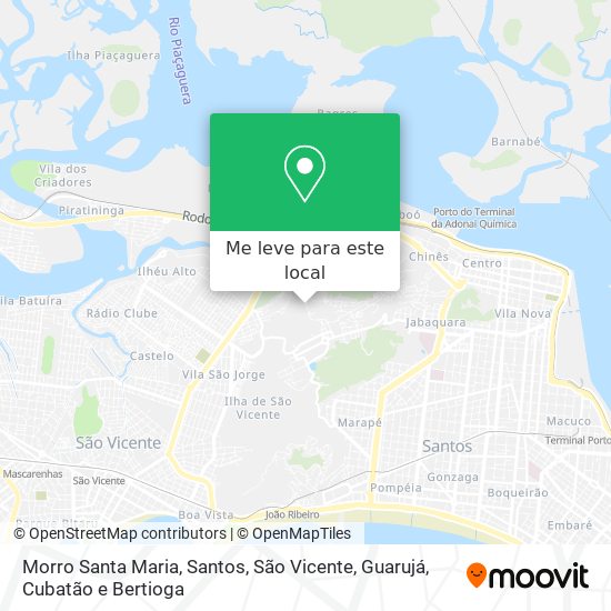 Morro Santa Maria mapa