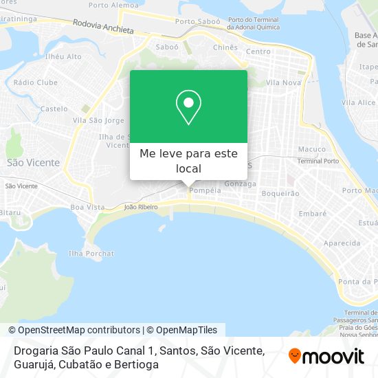 Drogaria São Paulo Canal 1 mapa