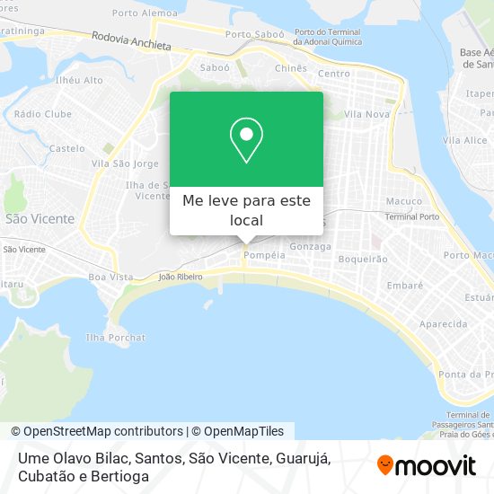 Ume Olavo Bilac mapa