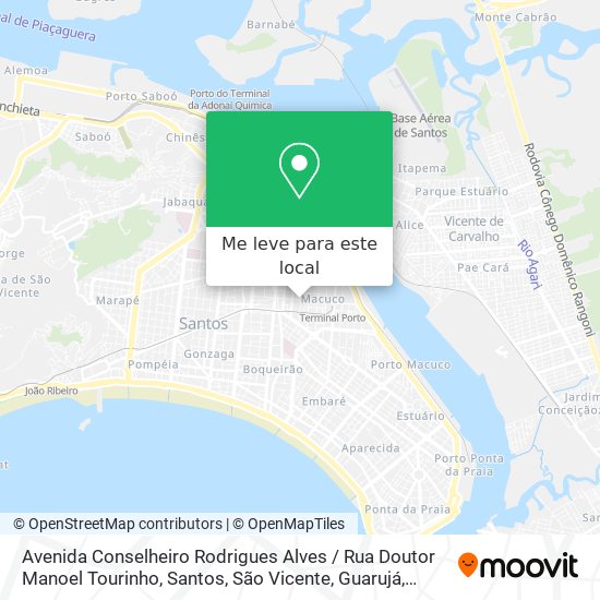 Avenida Conselheiro Rodrigues Alves / Rua Doutor Manoel Tourinho mapa