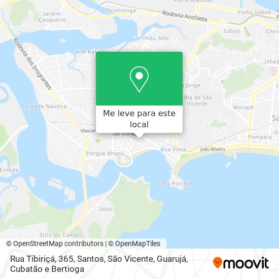 Rua Tibiriçá, 365 mapa